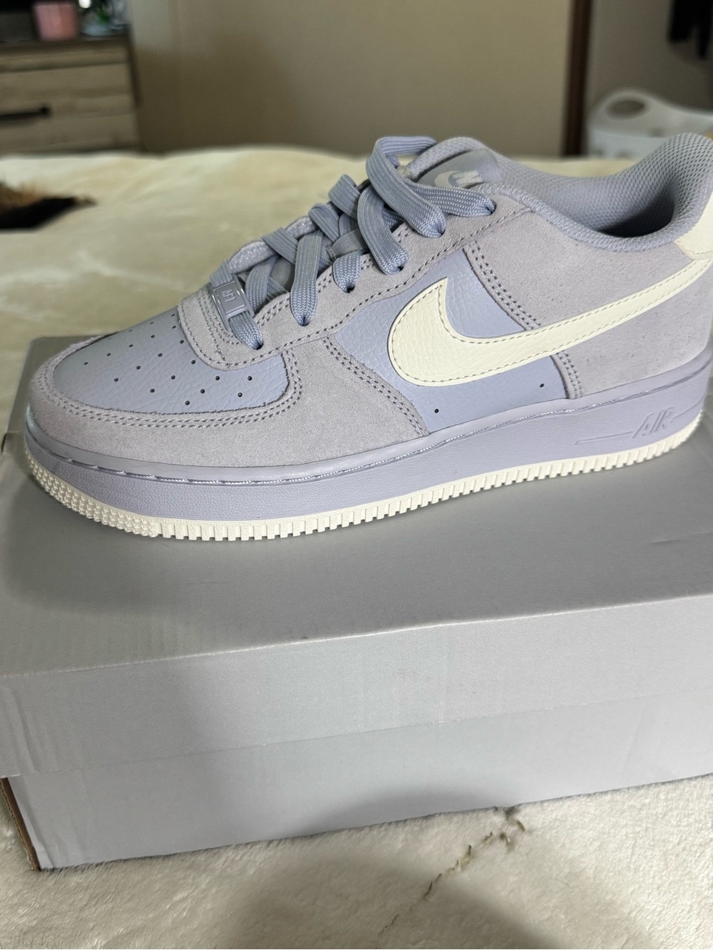 Nike Kids Air Force 1 Low - Lavender & White